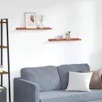 vidaXL Ράφι Τοίχου 2 pcs Κόκκινο 60 x 9 x 3 cm Επεξεργασμένο ξύλο