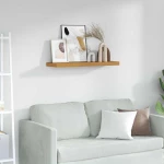 vidaXL Ράφι Τοίχου Επιτοίχιο Μπεζ 80 x 23,5 x 4 εκ Επεξεργασμένο ξύλο