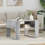 vidaXL Τραπεζάκι σαλονιού Σκυρόδεμα Γκρι 66 x 53 x 45 εκ.