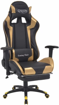 vidaXL Καρέκλα Gaming Χρυσό 70 x 71 x 136 εκ. Δερματίνη