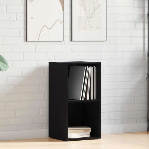 Κουτί αποθήκευσης vidaXL LP Μαύρη βελανιδιά 71x34x36 cm Μαύρη δρυς 862401