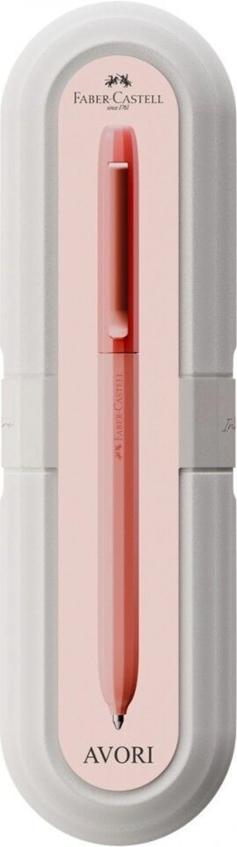 Faber-Castell - Avori Ballpoint Pen – Large-Capacity XB Blue Refill (Inner Fire) / Toys