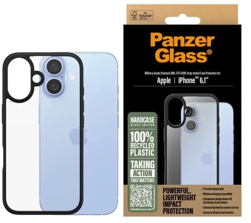 PanzerGlass - HardCase - iPhone 16 - Black / Electronics