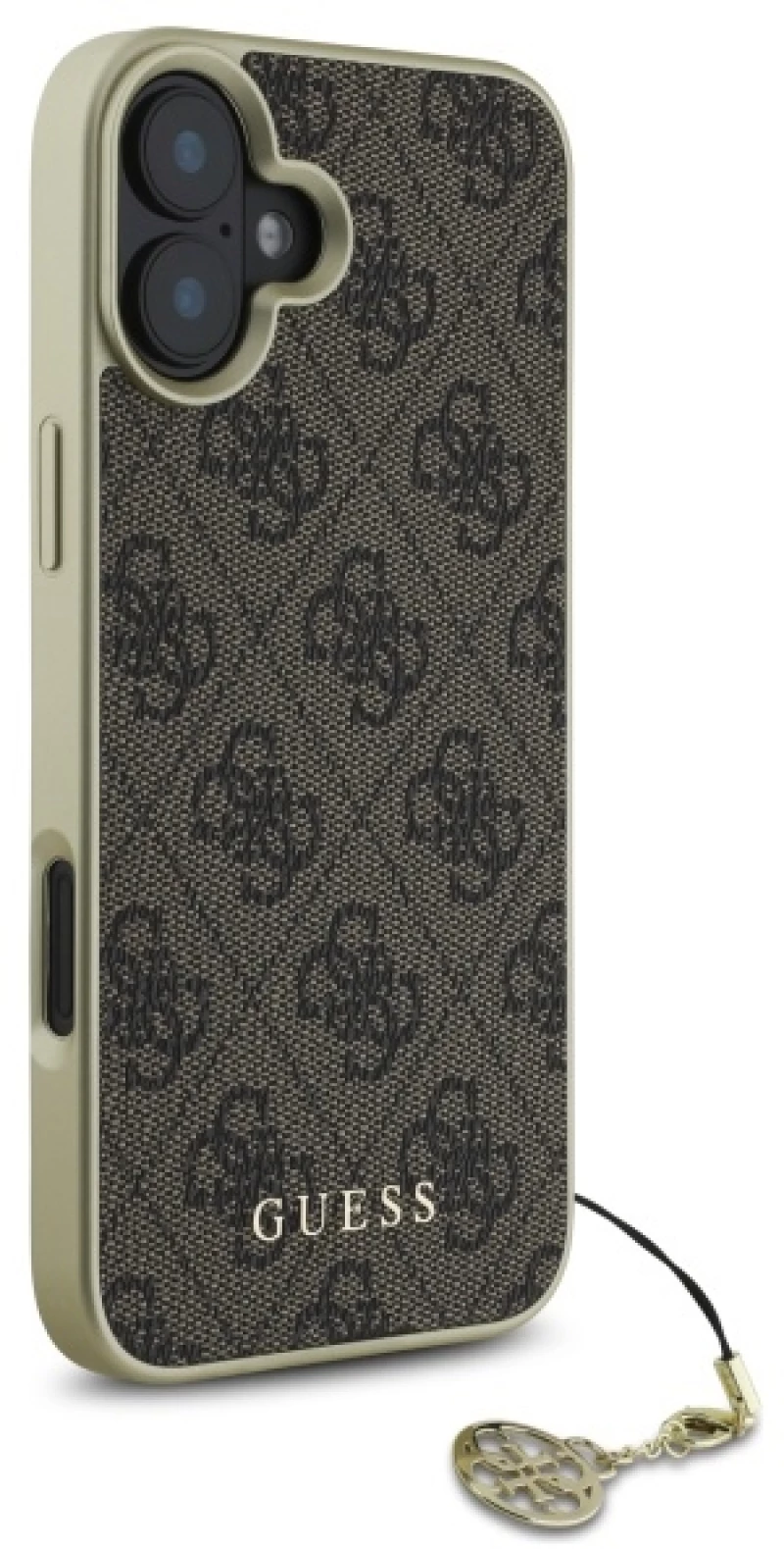 Guess 4G Charms Collection iPhone 16 Plus Case - Brown