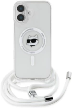Karl Lagerfeld IML Choupette Head & Cord Magsafe iPhone 16 Case - Clear