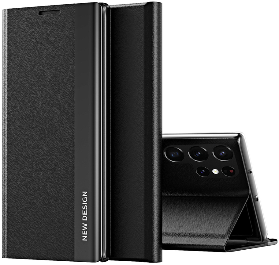 Sleep Case Pro Samsung Galaxy S25 Ultra Case with Flip and Stand - Black