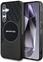 AMG Transparent Rhombs MagSafe Case for Samsung Galaxy S25 - Black