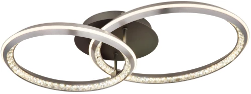 Φωτιστικό Οροφής Globo Lighting Alaina LED - 67329-50 Γκρι Ματ