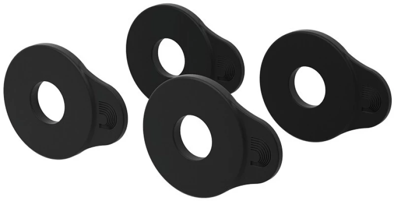D'Addario PW-FLSB-04BK Flex Lock Strap Blocks Black - Σύστημα ασφάλισης ζώνης, 4 τμχ