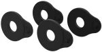 D'Addario PW-FLSB-04BK Flex Lock Strap Blocks Black - Σύστημα ασφάλισης ζώνης, 4 τμχ