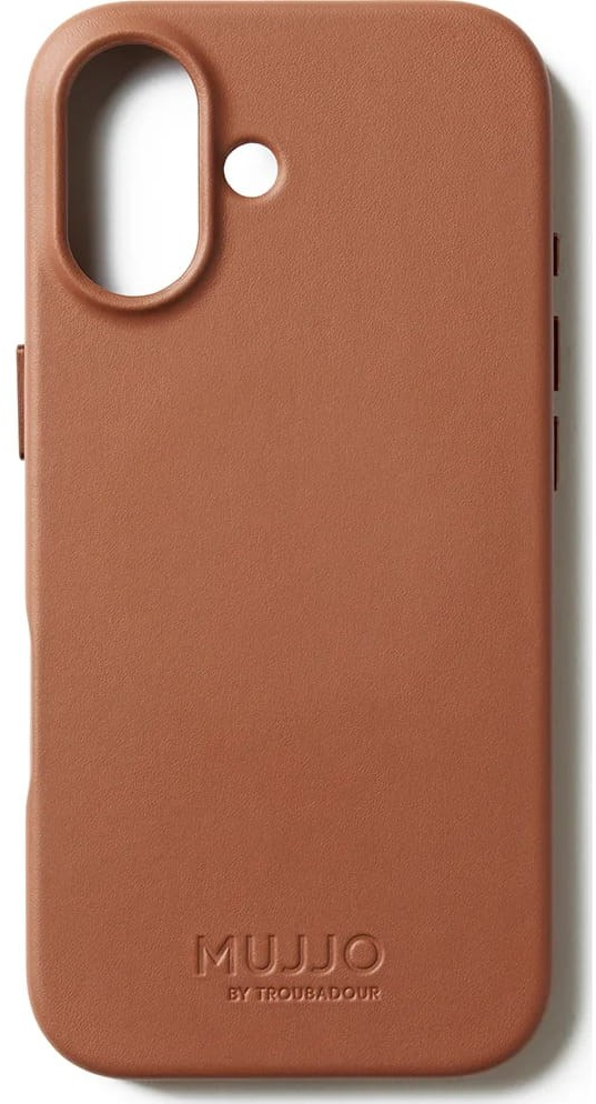 Mujjo Full Leather Case MagSafe Case for iPhone 17 Brown