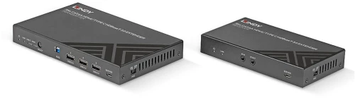 Lindy 70m Cat.6A HDMI 4K60 & Type C HDBaseT 3.0 KVM Extender