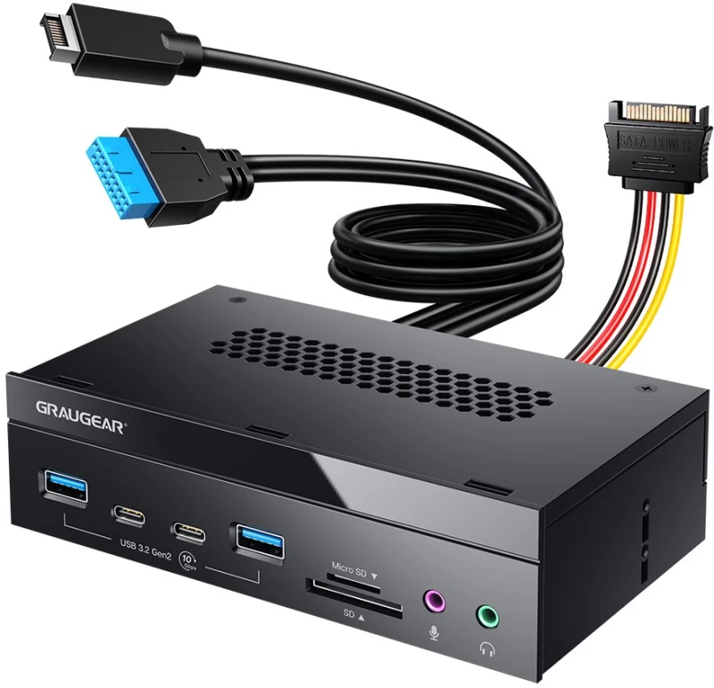 Front Panel 4-Fold + Card Reader USB,SD,Micro