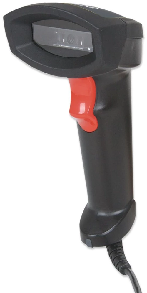 Manhattan Linear CCD Handheld Barcode Scanner, USB, 500mm Scan Depth, IP54 rating, Cable length 1.5m, Max Ambient Light 100,000 lux (sunlight), Black, Three Year Warranty