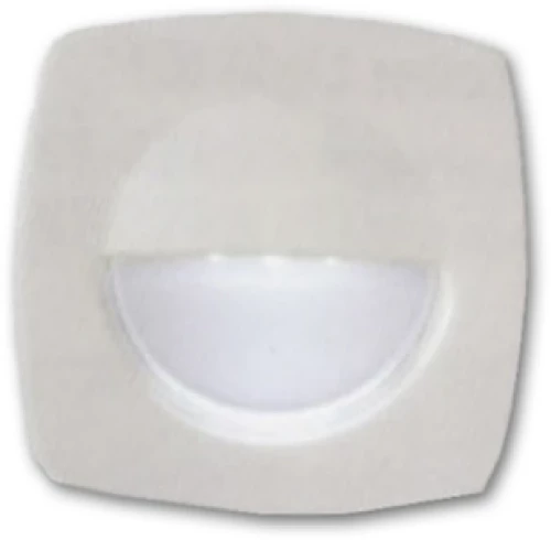 Πλαφονιέρα 3 LED 57X57mm Χωνευτή Λευκή Πλαστική