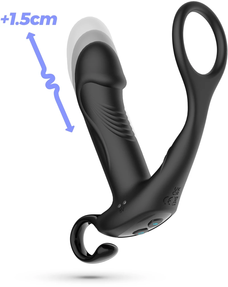CRUSHIOUS MAGOO PROSTATE MASSAGER WITH COCKRING AND REMOTE CONTROL