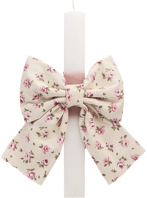 Beauty Home ΛΑΜΠΑΔΑ ΛΕΥΚΗ 33cm ΦΙΟΓΚΟΣ MINI FLORAL