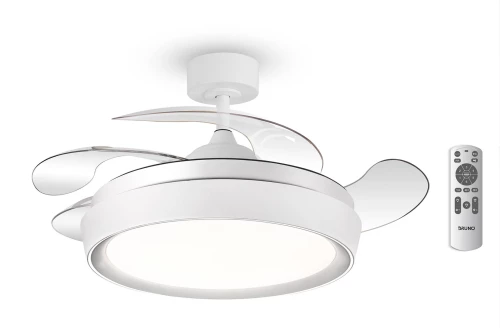 BRUNO ανεμιστήρας οροφής με LED φως BRN-0227, AC 82W, 42", Φ107x47εκ, λευκός - 5210131129319