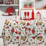 Τραπεζομάντηλο Χριστουγεννιάτικο 0624 Red-Green Das Home 140Χ180