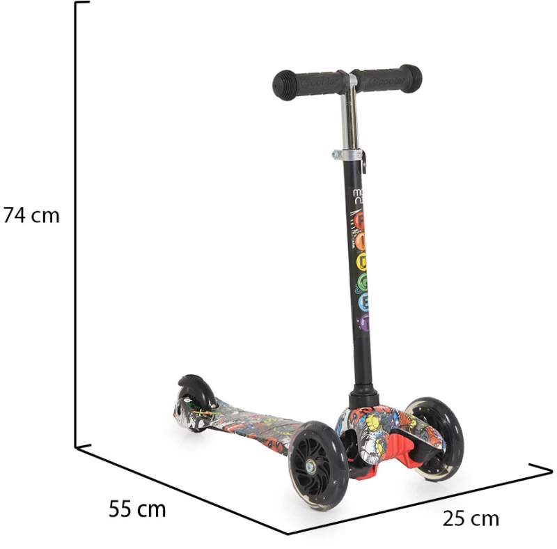 CANGAROO ΠΑΙΔΙΚΟ SCOOTER FIDGET BLACK 3800146227968