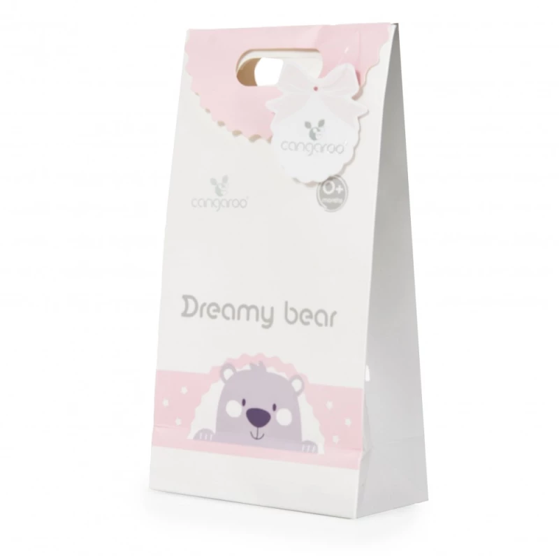 CANGAROO ΒΡΕΦΙΚΗ ΚΟΥΒΕΡΤΑ ΑΓΚΑΛΙΑΣ ΦΛΙΣ 70/100CM DREAMY BEAR PINK 3800146271015