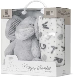 LORELLI ΚΟΥΒΕΡΤΑ ΑΓΚΑΛΙΑΣ 90/75CM ΜΕ ΛΟΥΤΡΙΝΟ NAPPY GREY 10340182503
