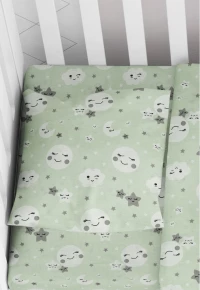 DIMcol ΜΑΞΙΛΑΡΟΘΗΚΗ ΕΜΠΡΙΜΕ ΒΡΕΦ Cotton 100% 35Χ45 Smile 80 Green 1915817708008081