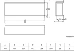 Charlton & Jenrick iRange i750e Deep Ηλεκτρικό τζάκι 75cm