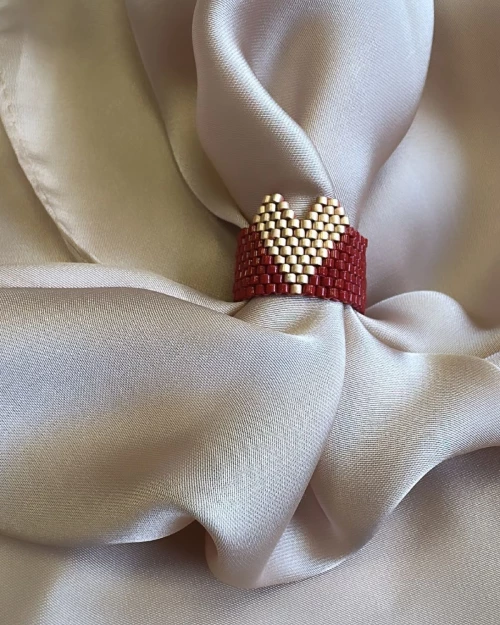 Miyuki Ring - Red Love - 54