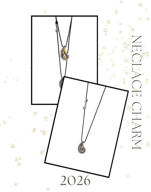 Silver Drop Necklace Charm 2026