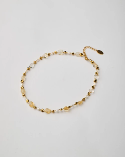 Citrine Pearl Necklace
