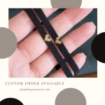 Miyuki thin noir bracelet