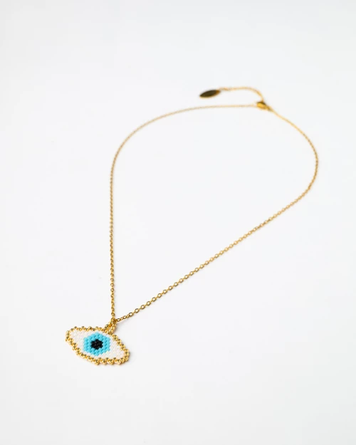 Miyuki Oval Eye with Chain