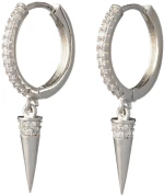 Drops - Rhodium Plated