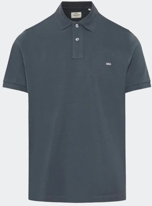 FUNKY BUDDHA Basic Polo Shirts - FBM013-001-11-DK GREY