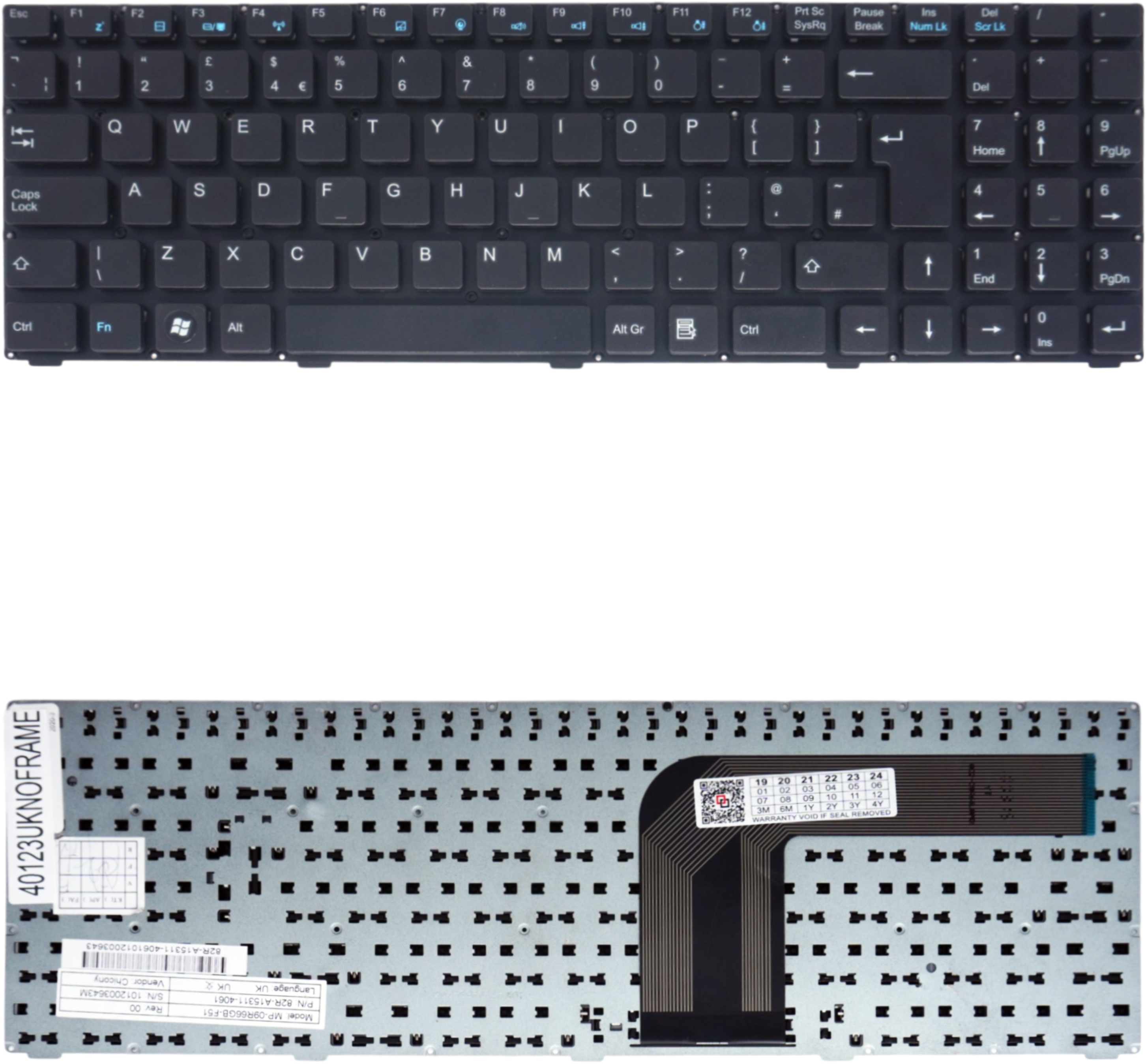 Πληκτρολόγιο - Laptop Keyboard για Advent Modena M100 M101 M200 M201 ...