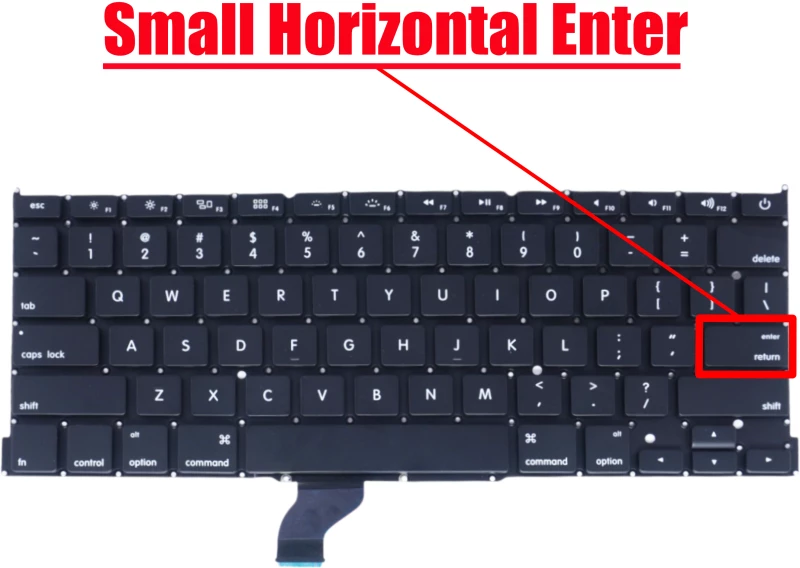 Πληκτρολόγιο Laptop keyboard για Apple Macbook Pro A1502 13.3" Black WITHOUT FRAME US SMALL ENTER With Backlit Board ( Κωδ.40171USBL )