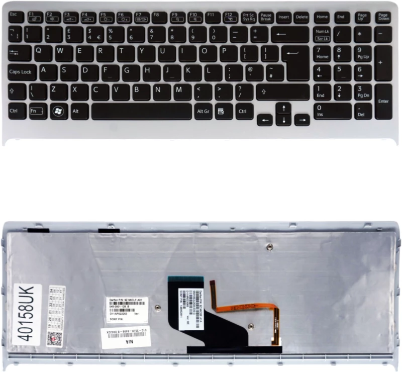 Πληκτρολόγιο-Laptop Keyboard Sony Vaio VAIO VPCF23S1E 9Z.N6CLF.A01 (Κωδ.40158UK)