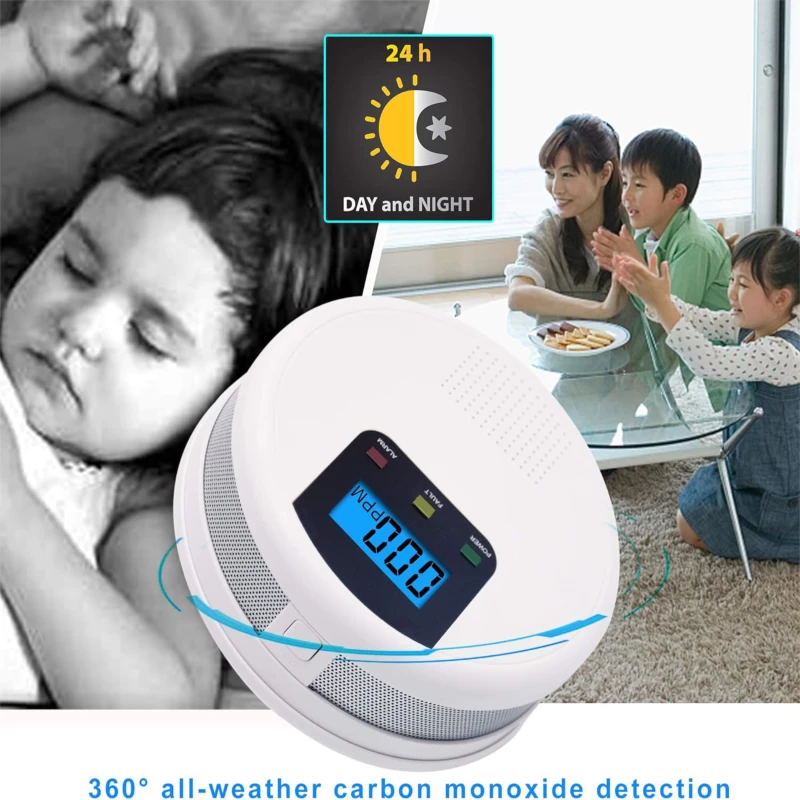 Ανιχνευτής Καπνού - Carbon Monoxide Smoke Detector EN50291 JKD-C622 ( Κωδ.1-PER0051 )