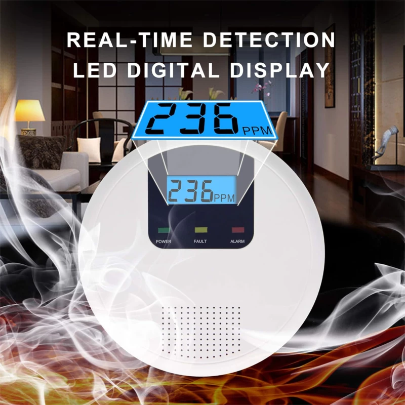 Ανιχνευτής Καπνού - Carbon Monoxide Smoke Detector EN50291 JKD-C622 ( Κωδ.1-PER0051 )