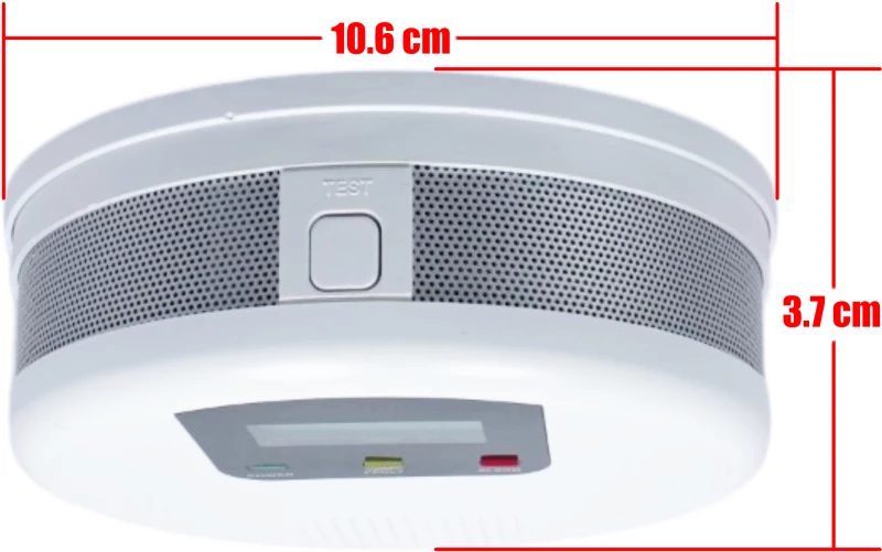 Ανιχνευτής Καπνού - Carbon Monoxide Smoke Detector EN50291 JKD-C622 ( Κωδ.1-PER0051 )