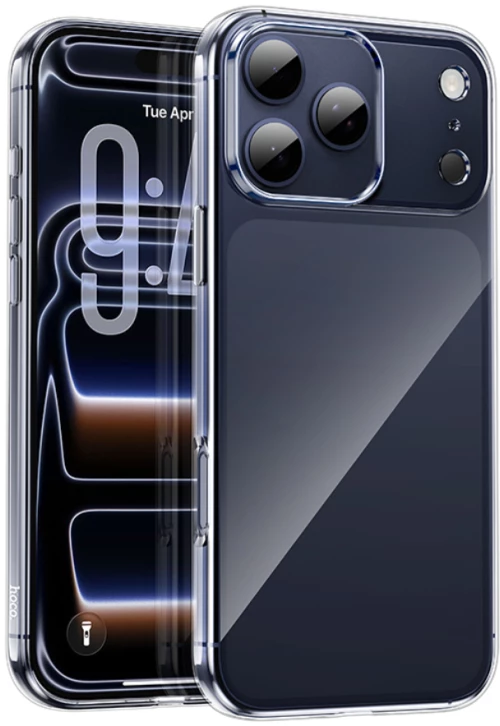 Θήκη Hoco TPU Light Series για Apple iPhone 17 Pro Max Διάφανη
