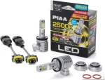 PIAA LEH251 piaa LEH251 Headlight LED conversion bulb 2500K /34W per bulb 6000lm from 2 bulbsFor H11/H8 Halogen sockets