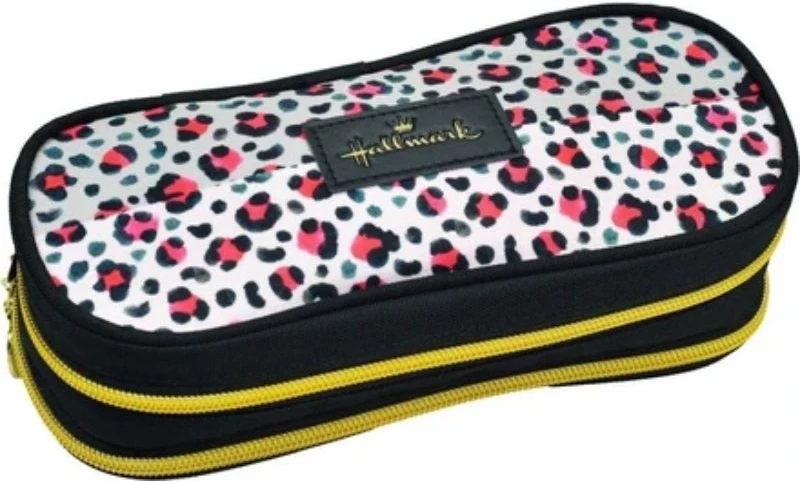 Κασετίνα Animal Print Βαρελάκι 1.4lt Διπλή Hallmark 333-26141
