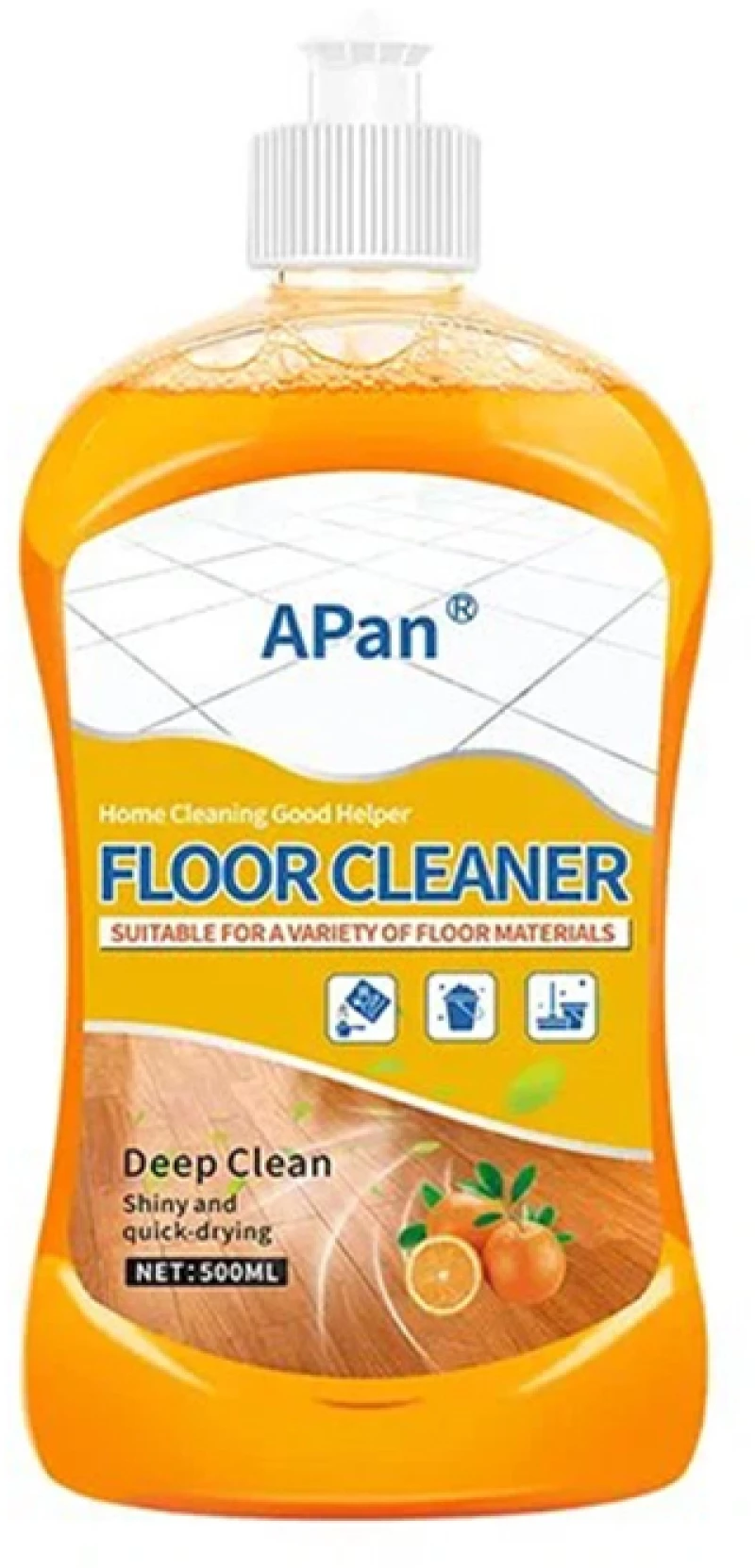 Καθαριστικό Υγρό Πατώματος 1τμχ 500ml APAN Πορτοκάλι