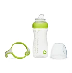 Munchkin Εκπαιδευτικό Ποτηράκι Gentle™ Transition Cup Tall Clear Green 300ml.