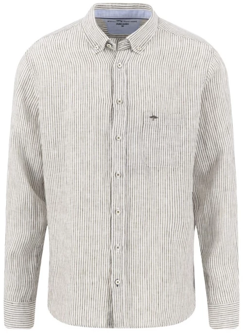 ΠΟΥΚΑΜΙΣΟ FYNCH-HATTON Pure linen, ριγέ. 4154-66328819, Χρώμα OLIVE