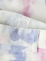 Σορτς τζιν κορίτσι "Tie dye" εκρού