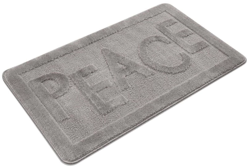 Πατάκι Μπάνιου Peace 217CCL1113 Grey L'Εssentiel Maison 60x100cm Πολυπροπυλένιο