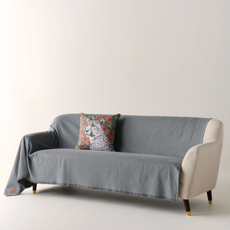 Ριχτάρι Everan 22 Grey Kentia Πολυθρόνα 170x180cm Βαμβάκι-Πολυέστερ